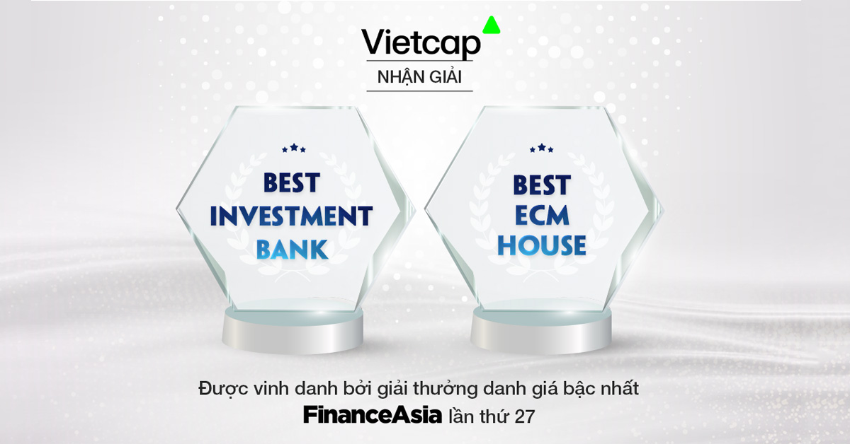 Vietcap được vinh danh tại hai hạng mục lớn của giải thưởng Financeasia Awards lần thứ 27